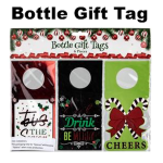 Christmas Bottle gift Tag - 6 Piece